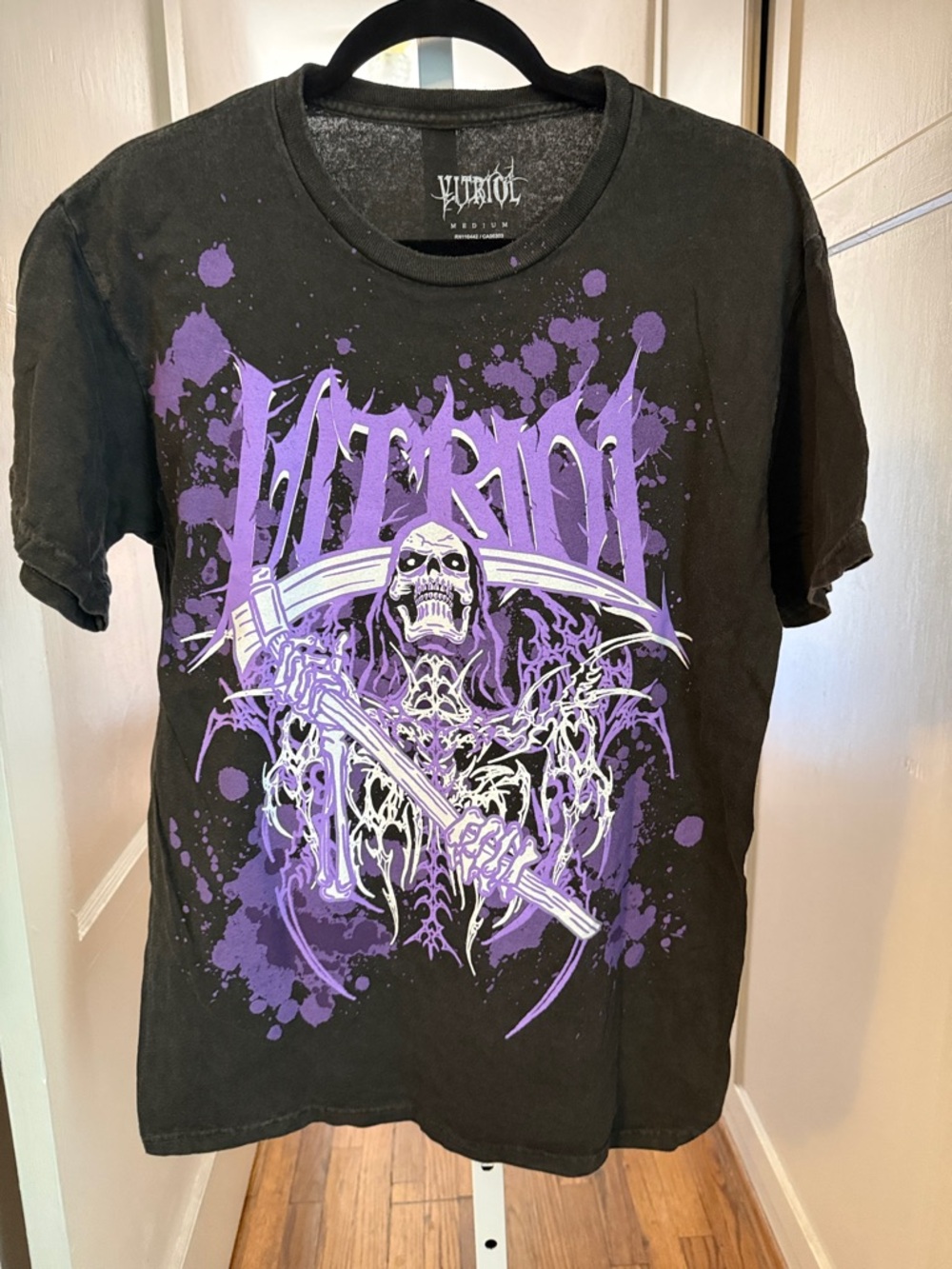 Vitriol Black and Purple Graphic Band Tee - Men's Shirt
